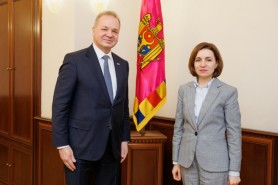 Maia Sandu s-a întâlnit cu Ambasadorul Elveției în Moldova și Ucraina, Claude Wild